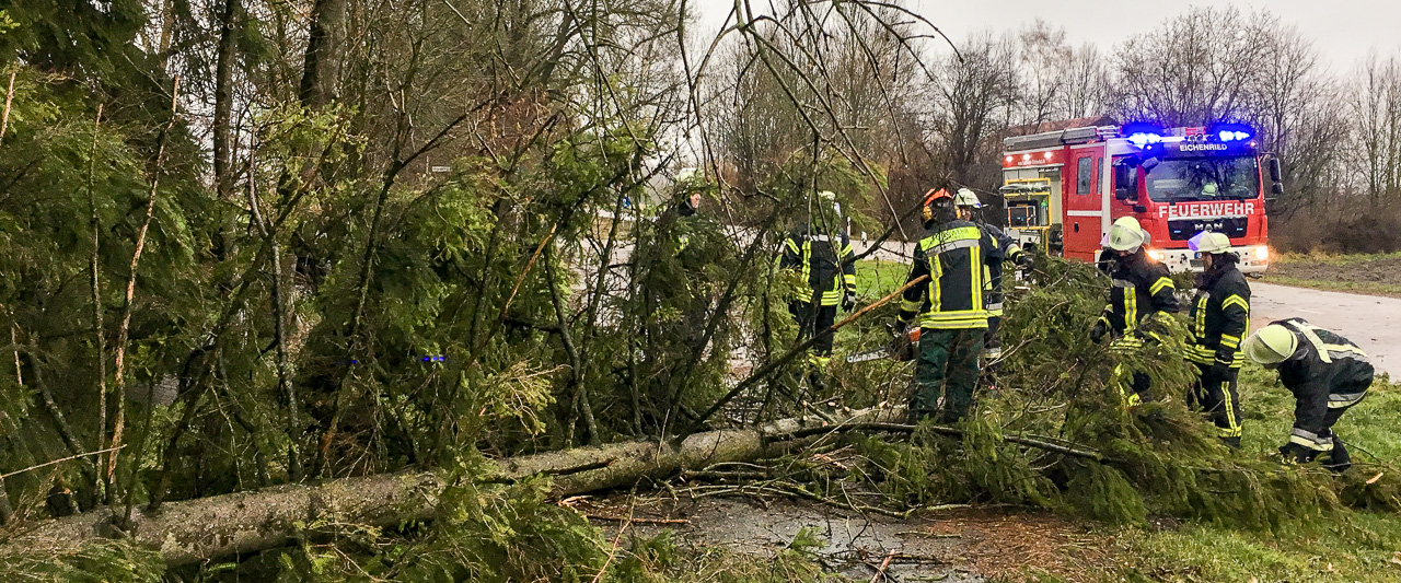 Unwetterschäden durch Sturmtief